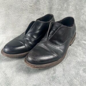 Freebird Detrick Black Leather Slip On Oxford Dress Shoes Mens Size 9